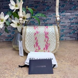 NWT Brahmin Briar Apricot Rose Valentia purse